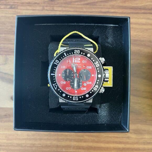 Invicta 26734 Pro Diver 52mm Stainless Steel Aluminum Case, Black Silicone Strap - Picture 1 of 10